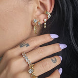 Ring Monaco | 18k gold plated | Italian brass | cubic zirconia