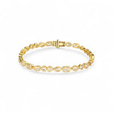 Multi-shape bezel bracelet | 18k gold plated | Italian craftmanship