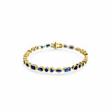 Multi-shape bezel bracelet | 18k gold plated | Italian craftmanship