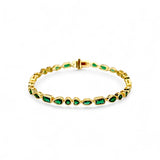 Multi-shape bezel bracelet | 18k gold plated | Italian craftmanship