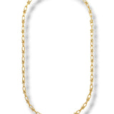 U link plain Necklace | 2 sizes Unisex | Multi-wear | 18k gold plated | Italian craftmanship