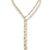 U link plain Necklace | 2 sizes Unisex | Multi-wear | 18k gold plated | Italian craftmanship
