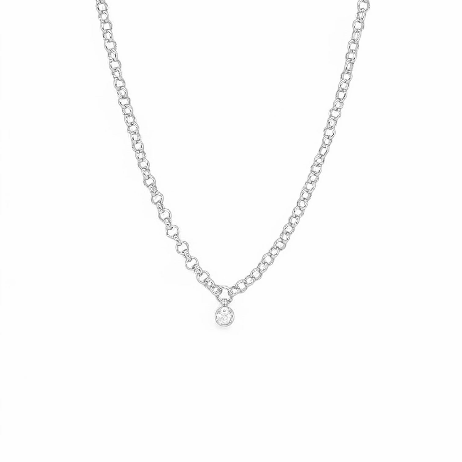 Necklace Diamond | 18k gold plated | Italian brass | Cubic zirconia