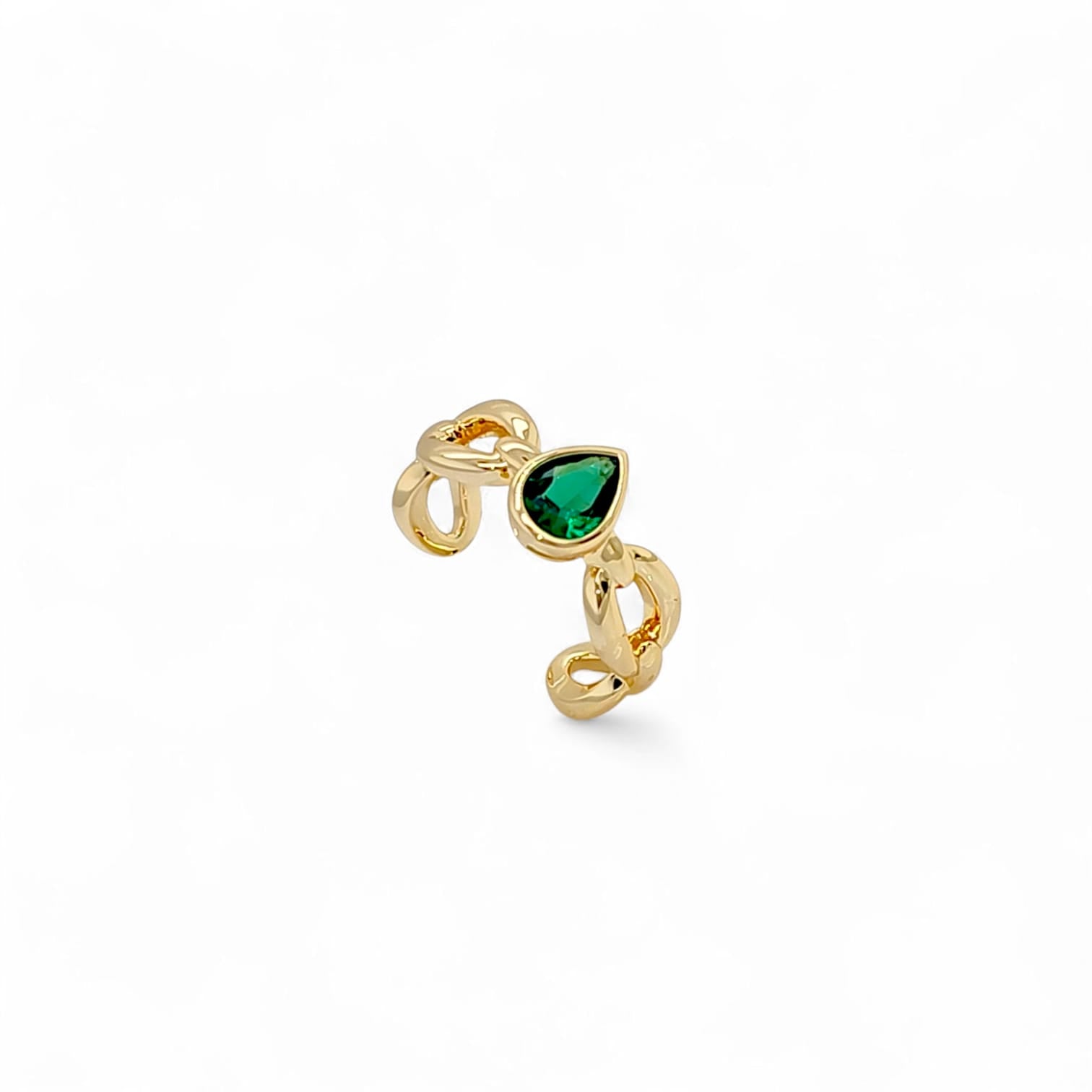Ring Monaco | 18k gold plated | Italian brass | cubic zirconia