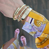 Bangle serpenti | 18k gold plated | Italian brass | cubic zirconia