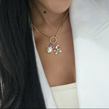 Charm Glamour | 18k gold plated | Italian brass | cubic zirconia's