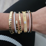 Bangle luxury | 18k gold plated | Italian brass