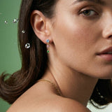 Earring Martini stud | 18k gold plated | Italian brass | Cubic zirconia