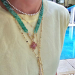Chic Summer beach necklace in 18k gold plated brass — Silver Italy, view 17