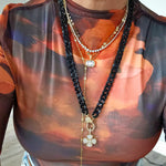 Chic Summer beach necklace in 18k gold plated brass — Silver Italy, view 16