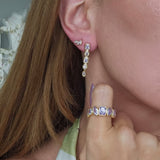multi shapes lavander ring