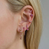 Crystal Drop Earring | 18 Karat Gold Plated | Italian Craftsmanship