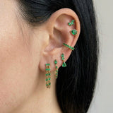 Crystal Drop Earring | 18 Karat Gold Plated | Italian Craftsmanship