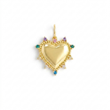 Charm Heartfly | 18k gold plated | Italian craftsmanship | Cubic zirconia