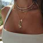 Fancy Thin necklace in 18k gold plated brass — Silver Italy, view 2