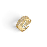 Ring Gia in 18k gold plated brass — Silver Italy