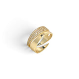 Ring Gia in 18k gold plated brass — Silver Italy