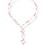 Cascata Lariat necklace — Italian craftsmanship, 18k gold plated 925 Sterling Silver