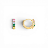 Mini Huggie King | 18k gold plated | Italian craftsmanship | cubic zirconia