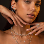necklace vine drop blue crystals eu de rose