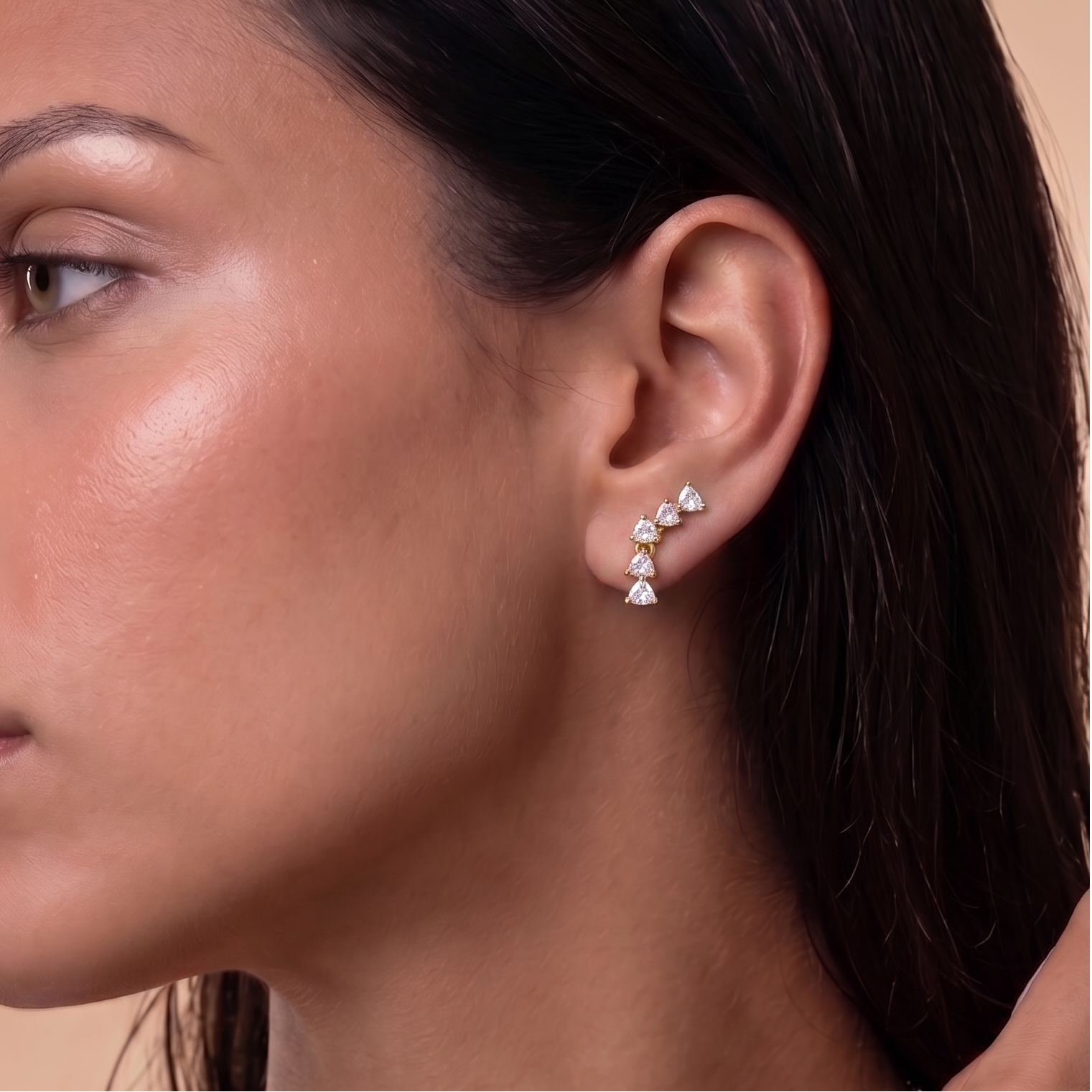 rain drop earring silver italy italian design jewelry 
