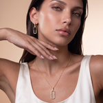 rectangle double  hoop messik