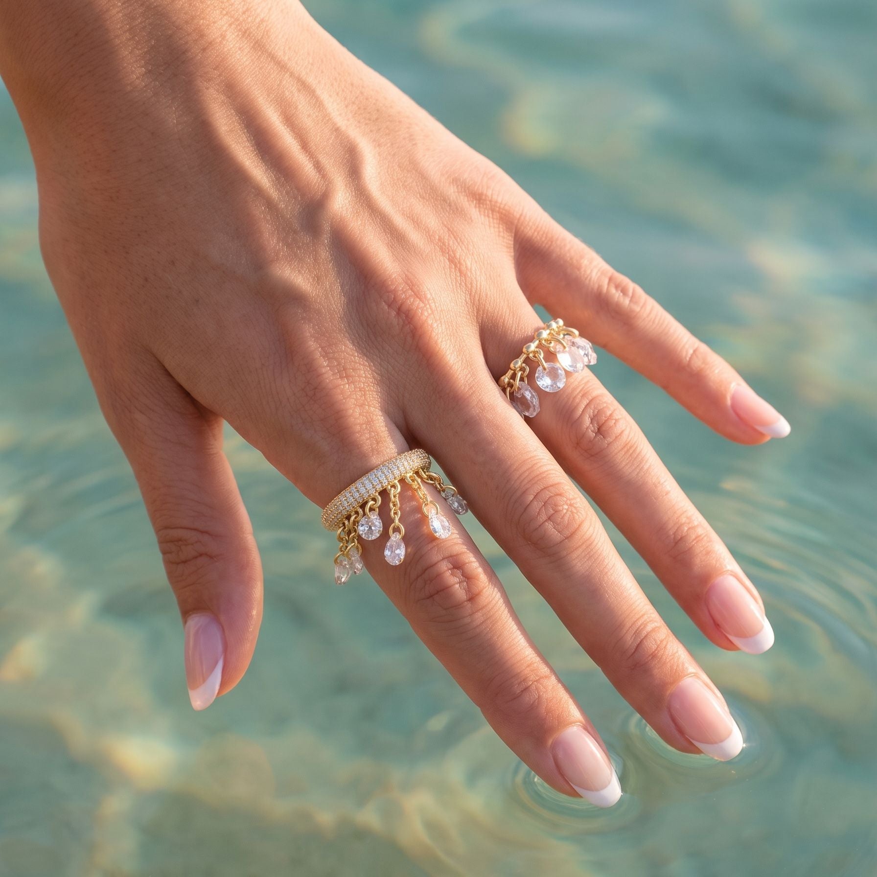 ring drop crystals