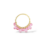 Briolette Drop crystals Ring - Pink