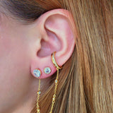 CZ Bessel Studs – 925 Sterling Silver | STUDS Collection