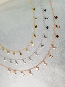 NECKLACE MOON STARPLAIN