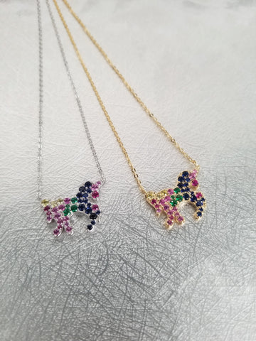 NECKLACE UNICORN MULTICOLOR