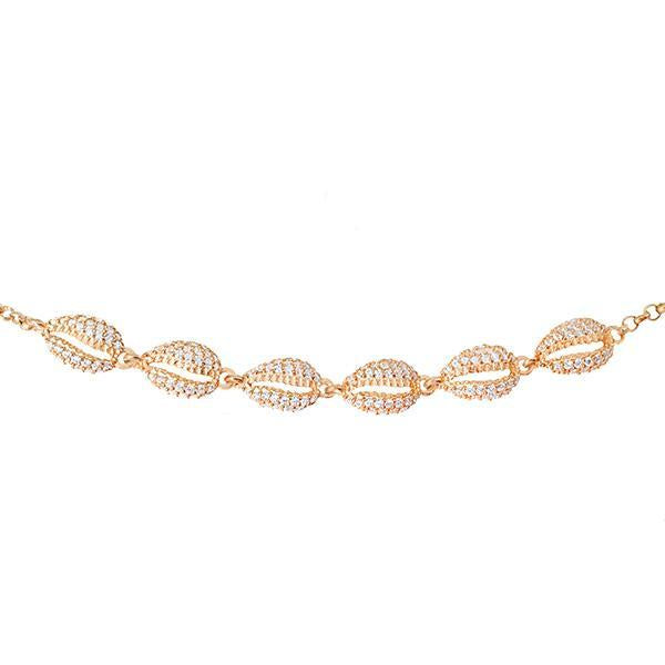 BRACELET SMALL SHELL CZ