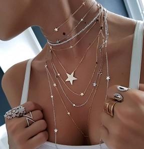 COLLAR LARGO STARS