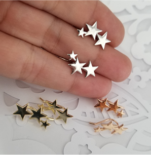 EARRING CLIMBPLAIN STAR