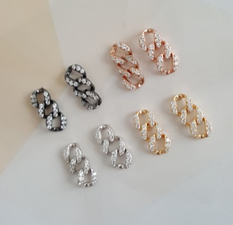 EARRING STUD CUBANLINK