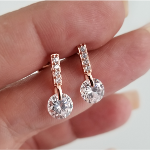 EARRING LINE/1 CZ