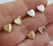 EARRING MINI HEART PLAIN