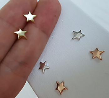 EARRING MINI STAR PLAIN