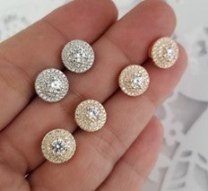 EARRING CIRCLE/CZ