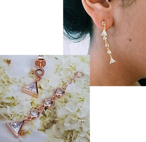 EARRING LONG TRIANGLE