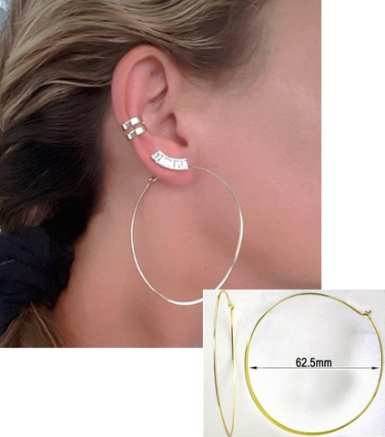 EARRING PLAIN LIGHT HOOP