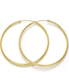 EARRING HOOPS PLAIN MED 60mm