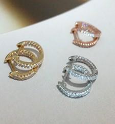 EARRING HUGGIES CZ SMALL