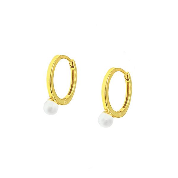 EARRING HOOP PEARL
