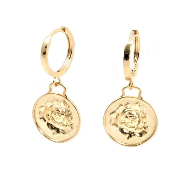 EARRING HUGGIE COIN