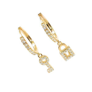 EARRING HOOP KEYLOCK