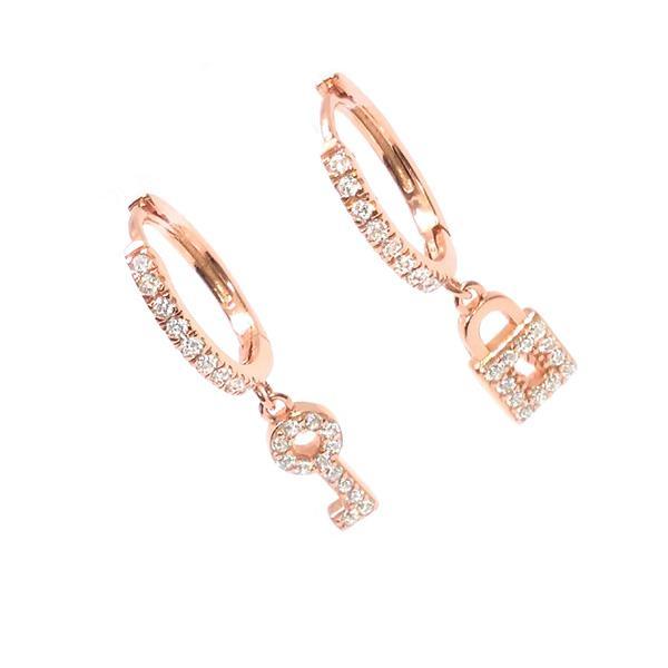 EARRING HOOP KEYLOCK