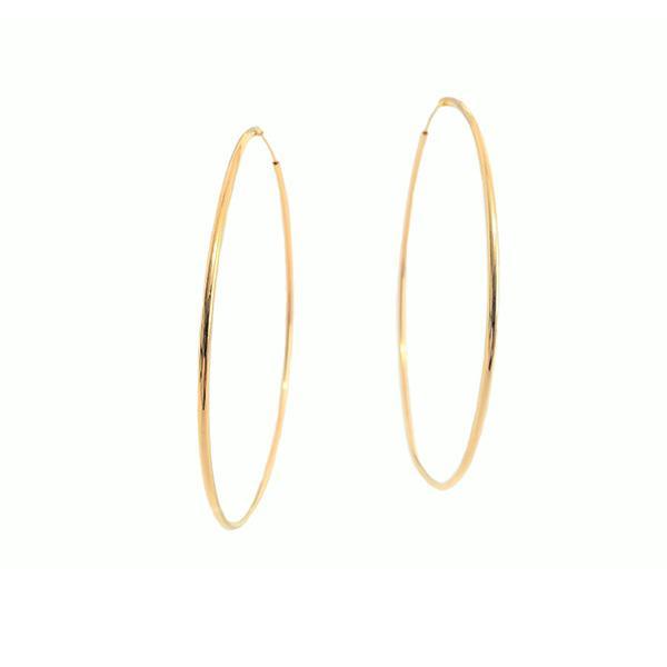 EARRING HOOPS LARGE PLAIN 70mm