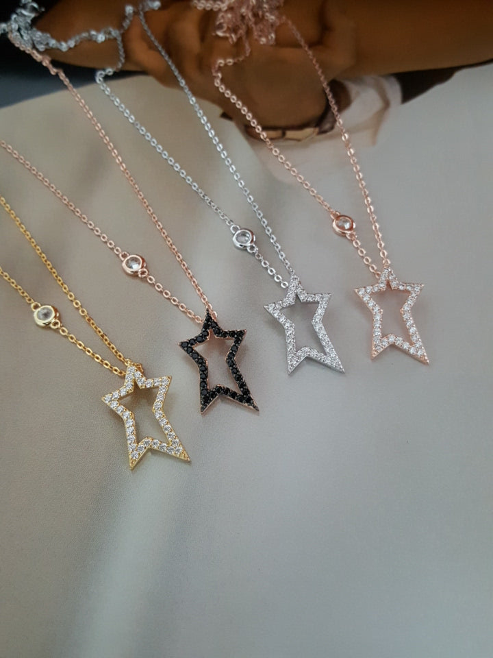 NECKLACE STAR cz