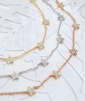 NECKLACE 7STARS CZ